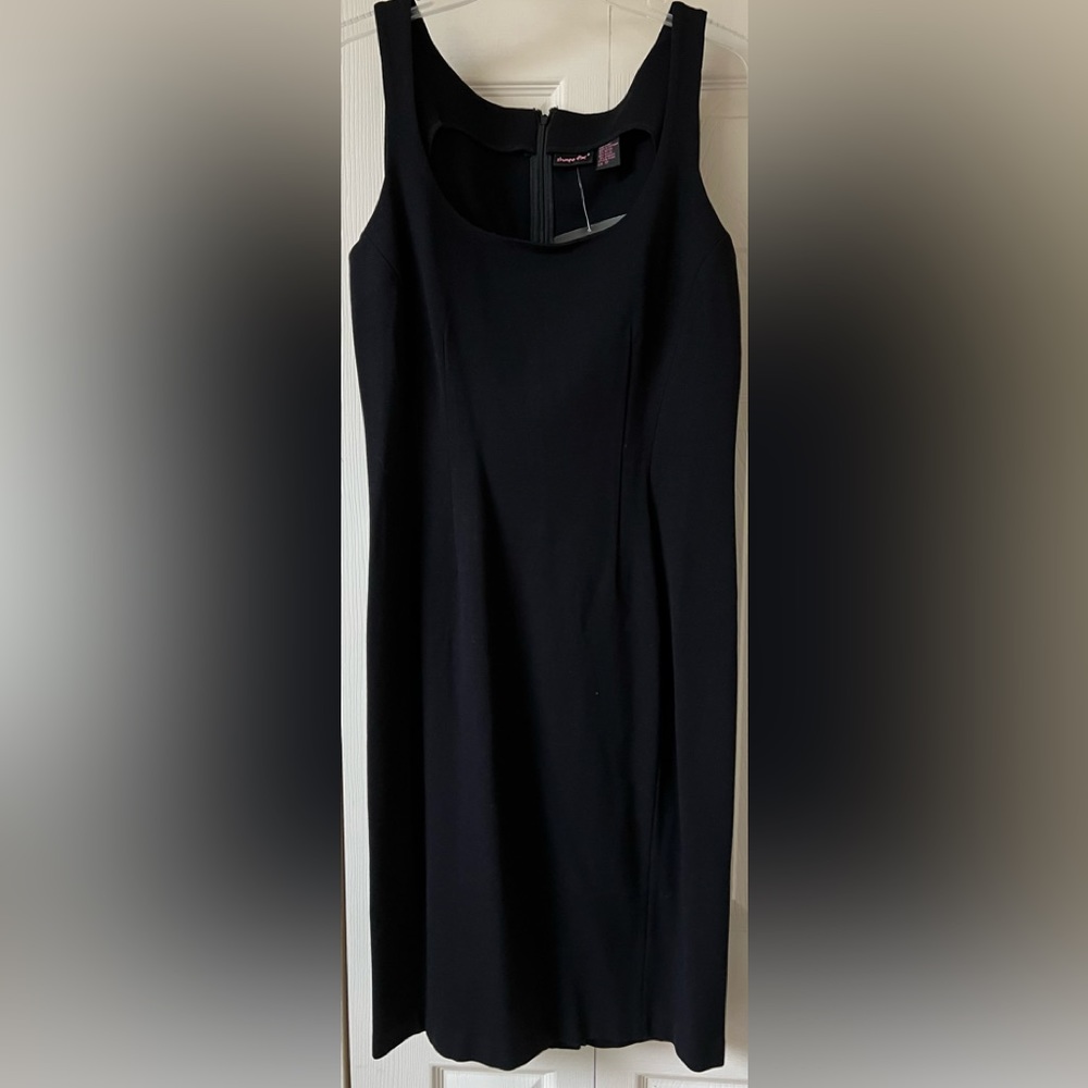 NWT Black Control-Fabric Dress